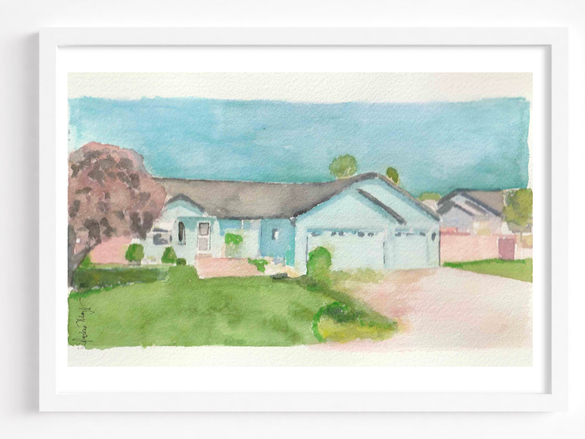 Original Home Portrait - Realtor Closing Gift